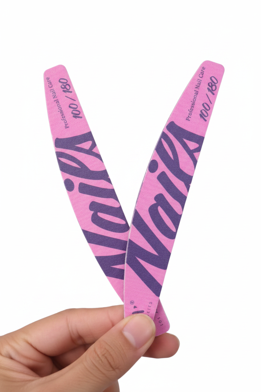 100/180 MOON SHAPE NAIL FILES (PACK OF 50)