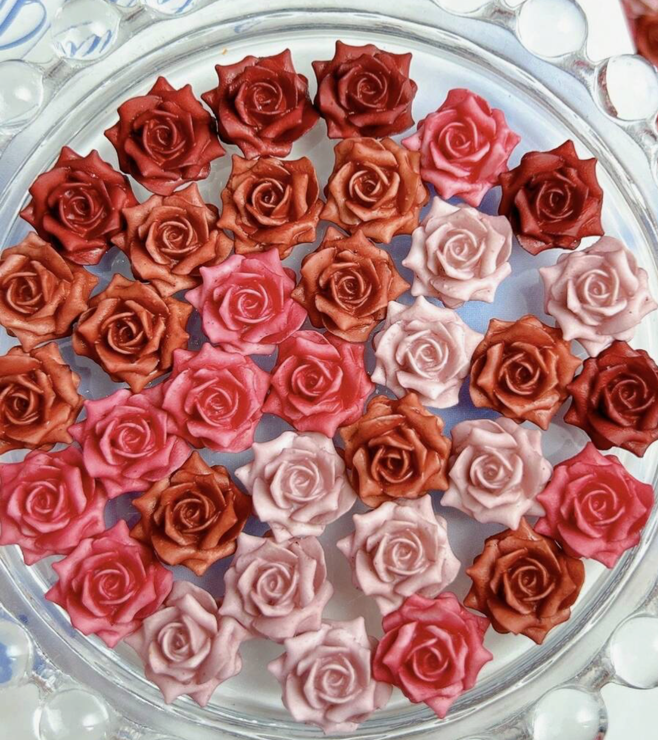 10PCS ROSE 3D NAIL CHARMS