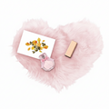 PINK FUR HEART SHAPED PHOTO PROP