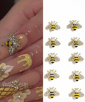 10PC BUMBLE BEE NAIL CHARMS