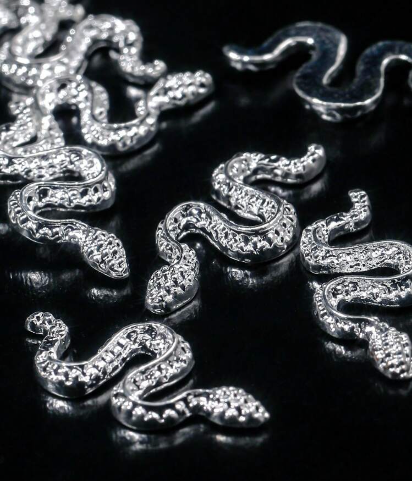 5PC SNAKE DESIGN NAIL CHARM