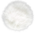 ROUND MINI FUR RUG PHOTO PROP