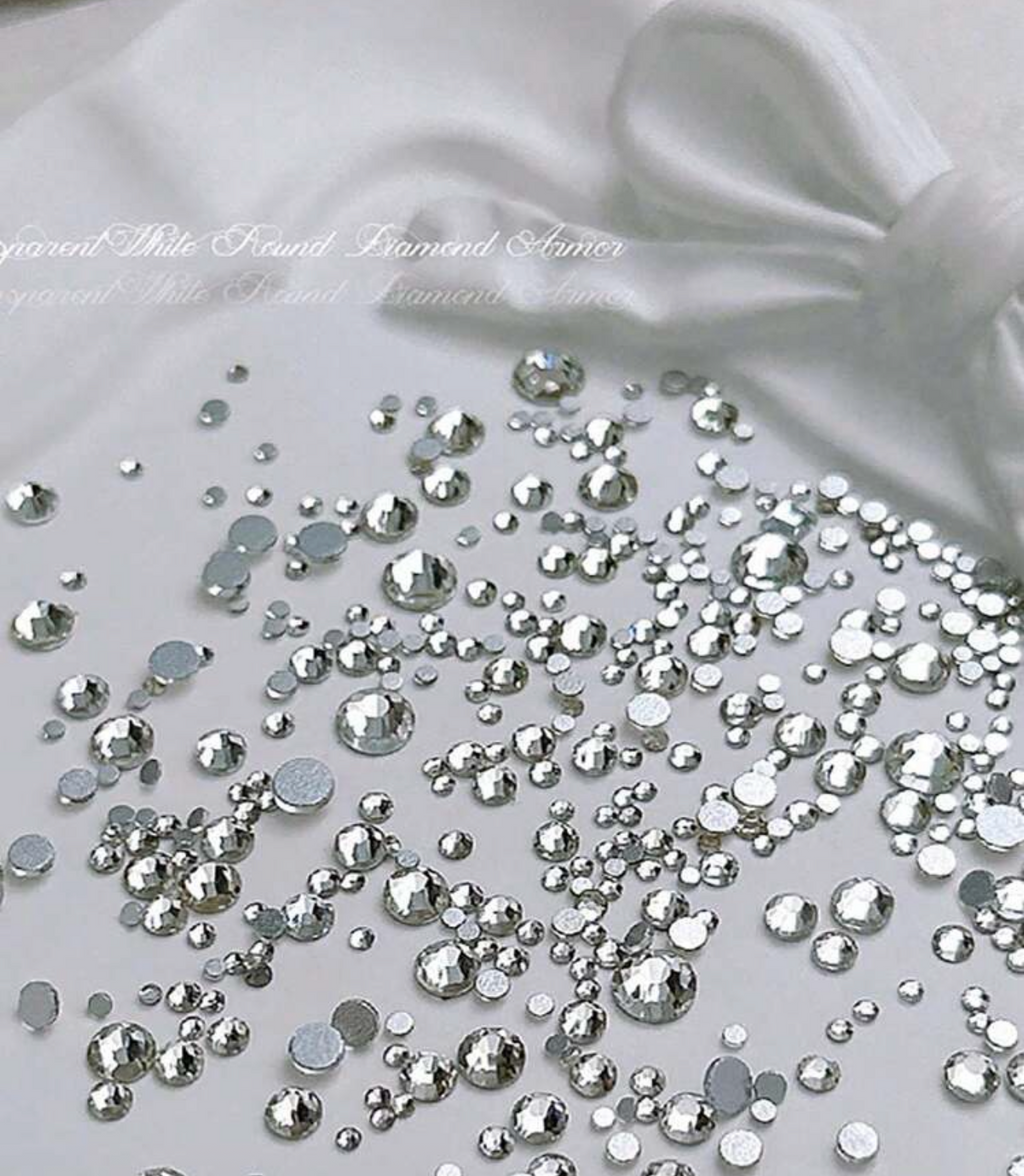 12 GRID SILVER RHINESTONES