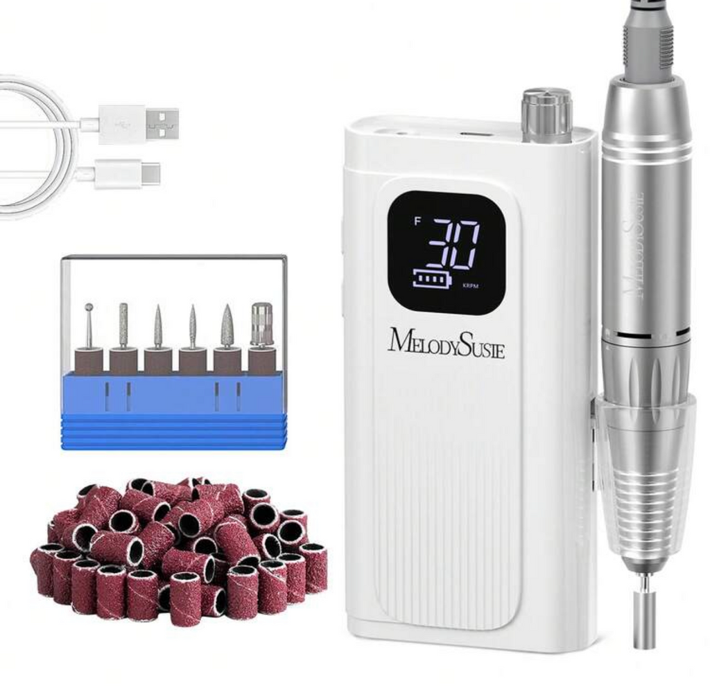 MELODY SUSIE: SC300F Clip-On Rechargeable Nail Drill 30,000RPM